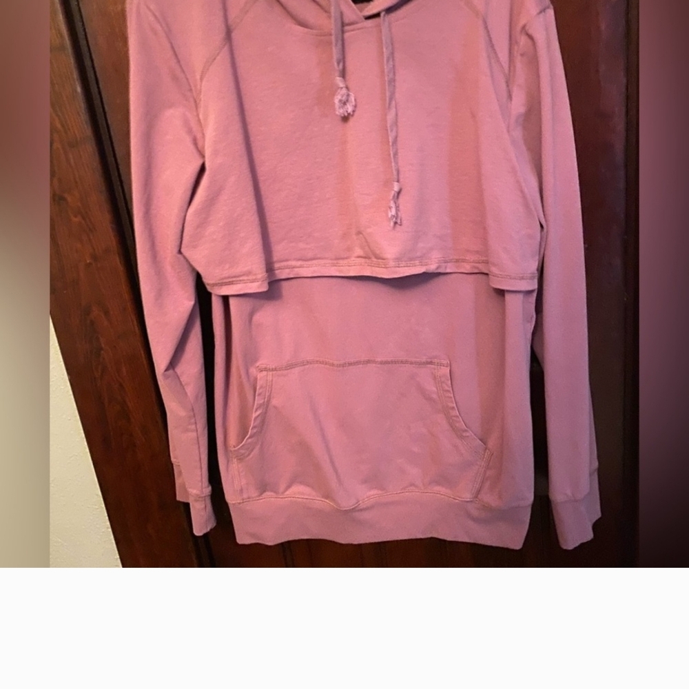 Pink Cropped Hoodie